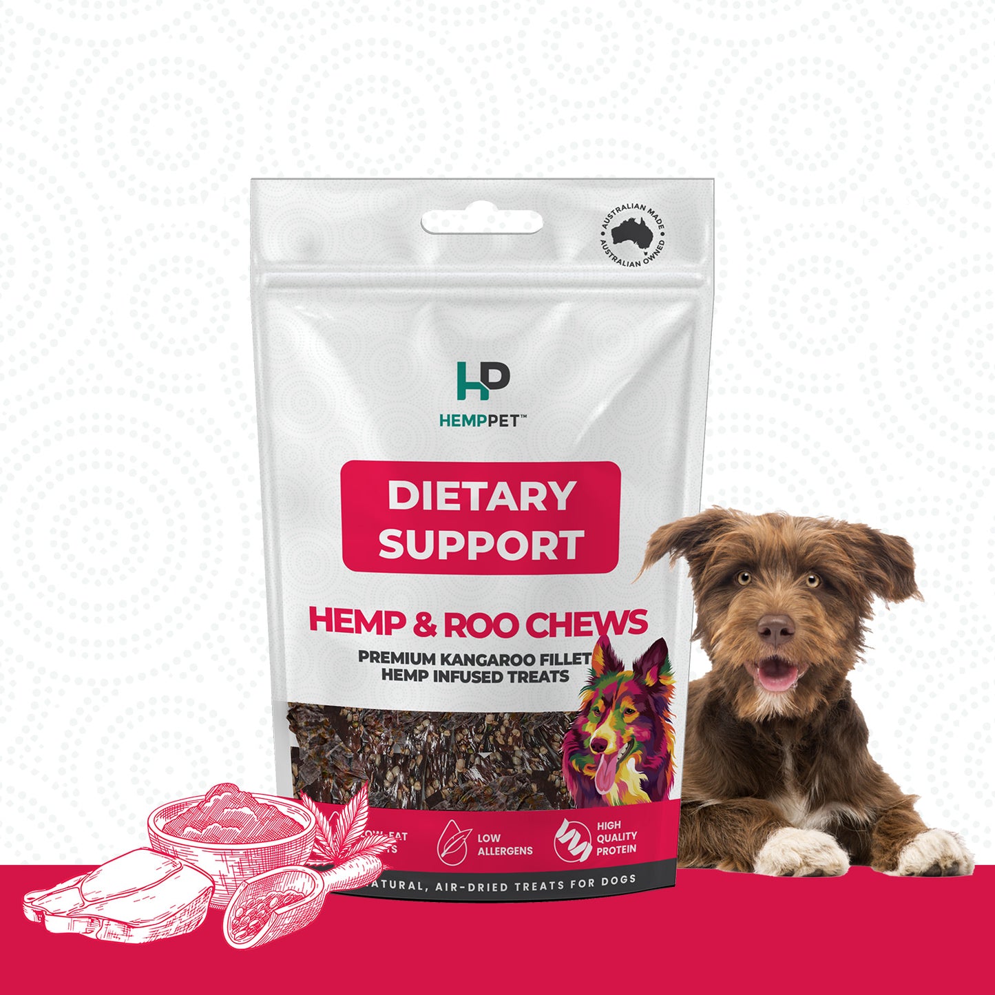 HempPet Dietary Support Treats ingredients