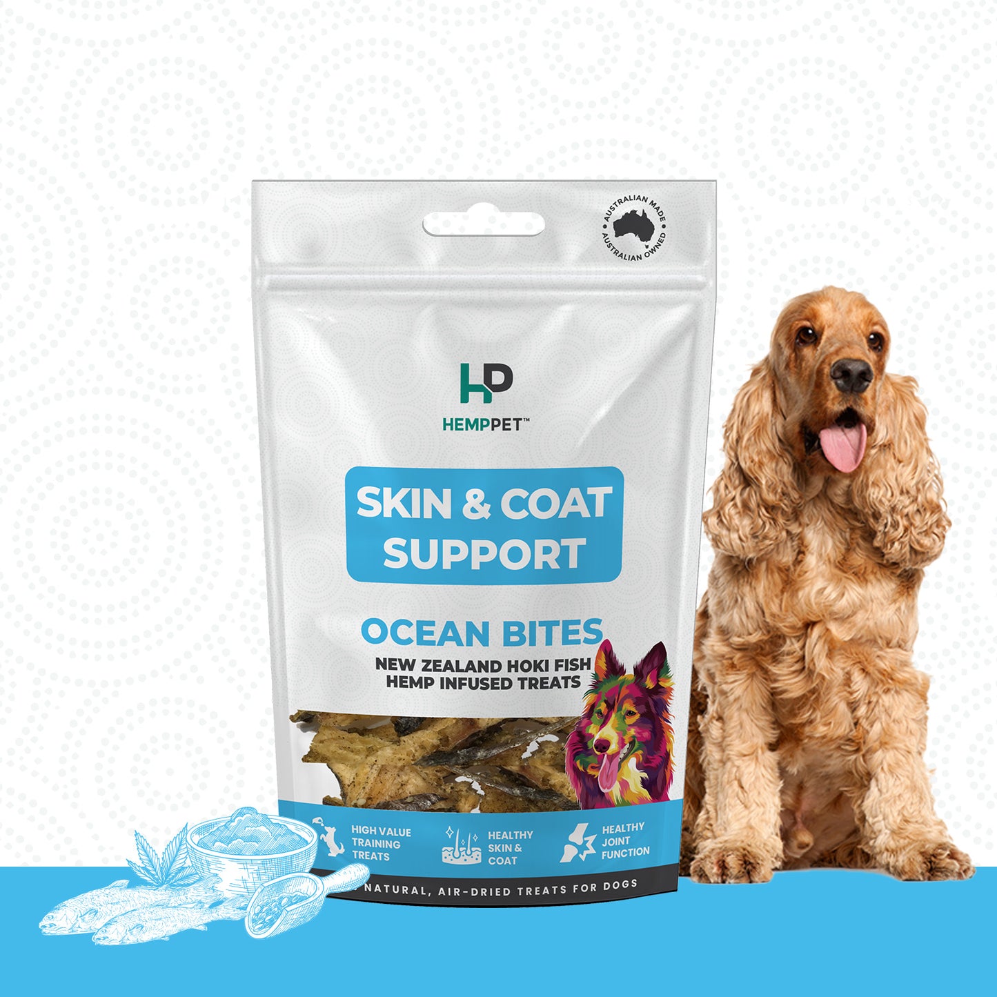 HempPet Skin and Coat SUpport treats ingredients
