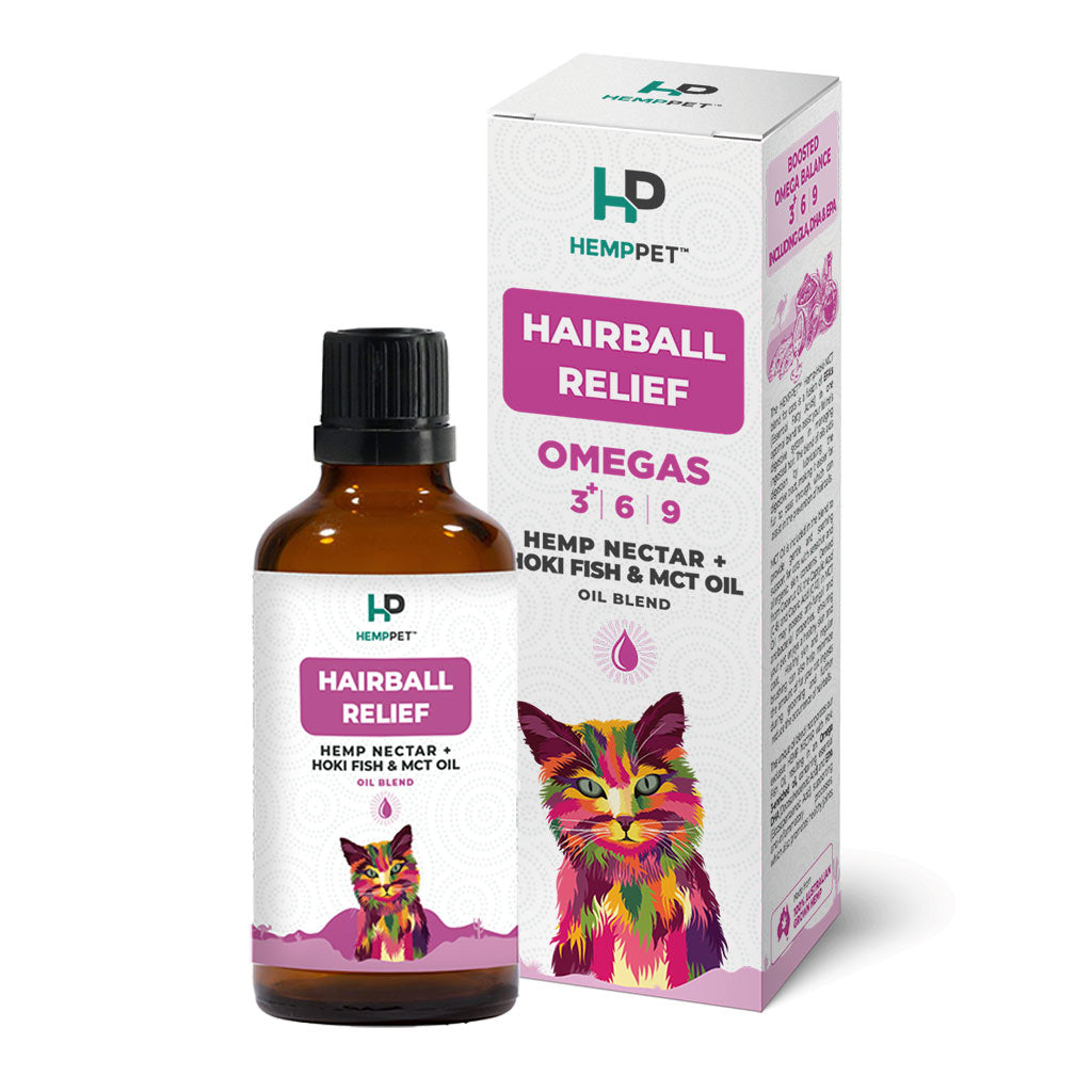Hairball Relief - Hemp Oil for Cats 100ml
