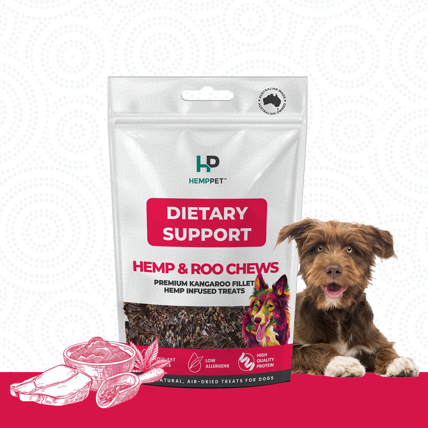 HempPet Dietary Support Treats ingredients