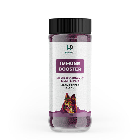 Hemippet immune booster for dogs on a white background