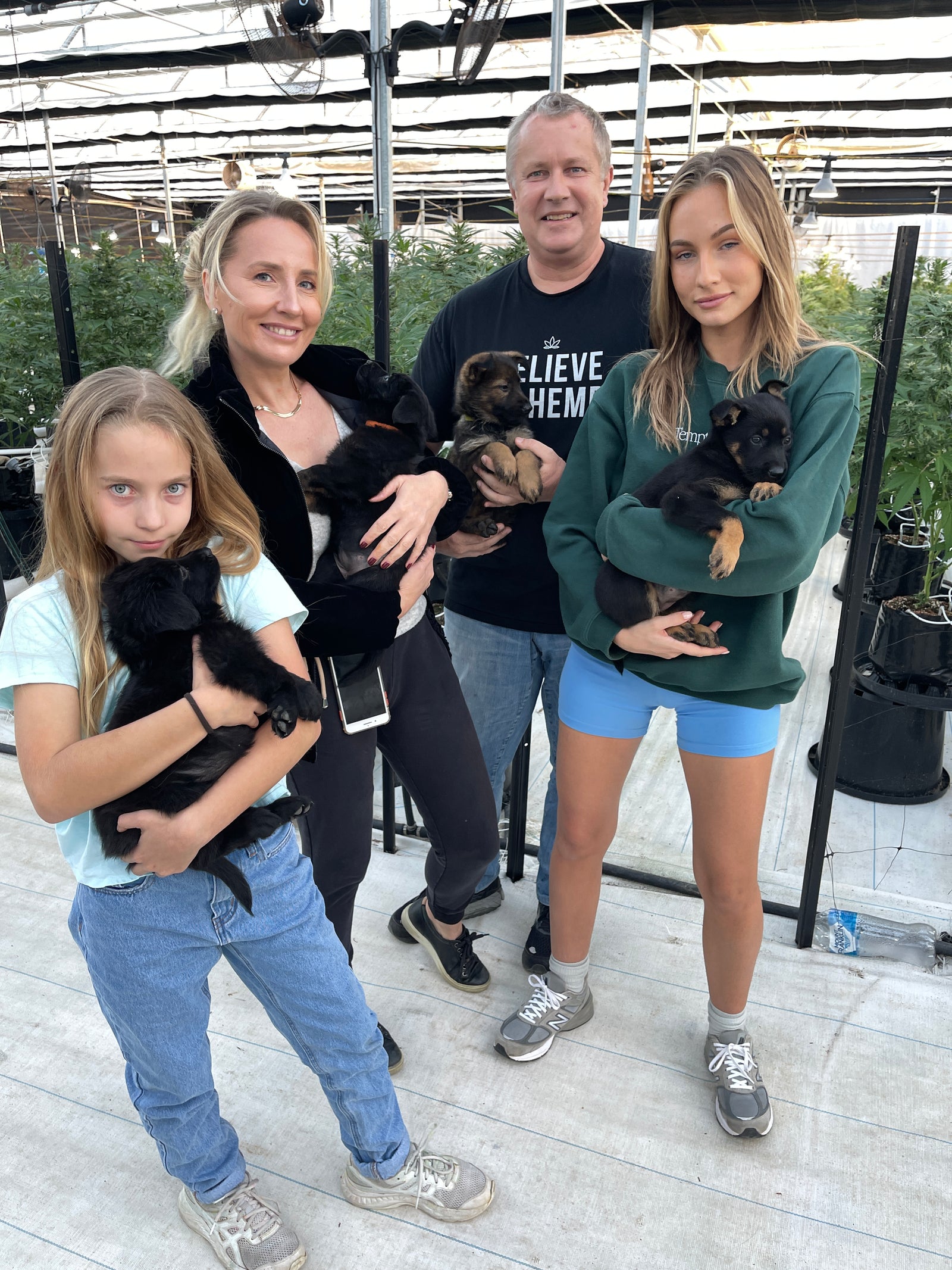 HempPet Vet family with dogs
