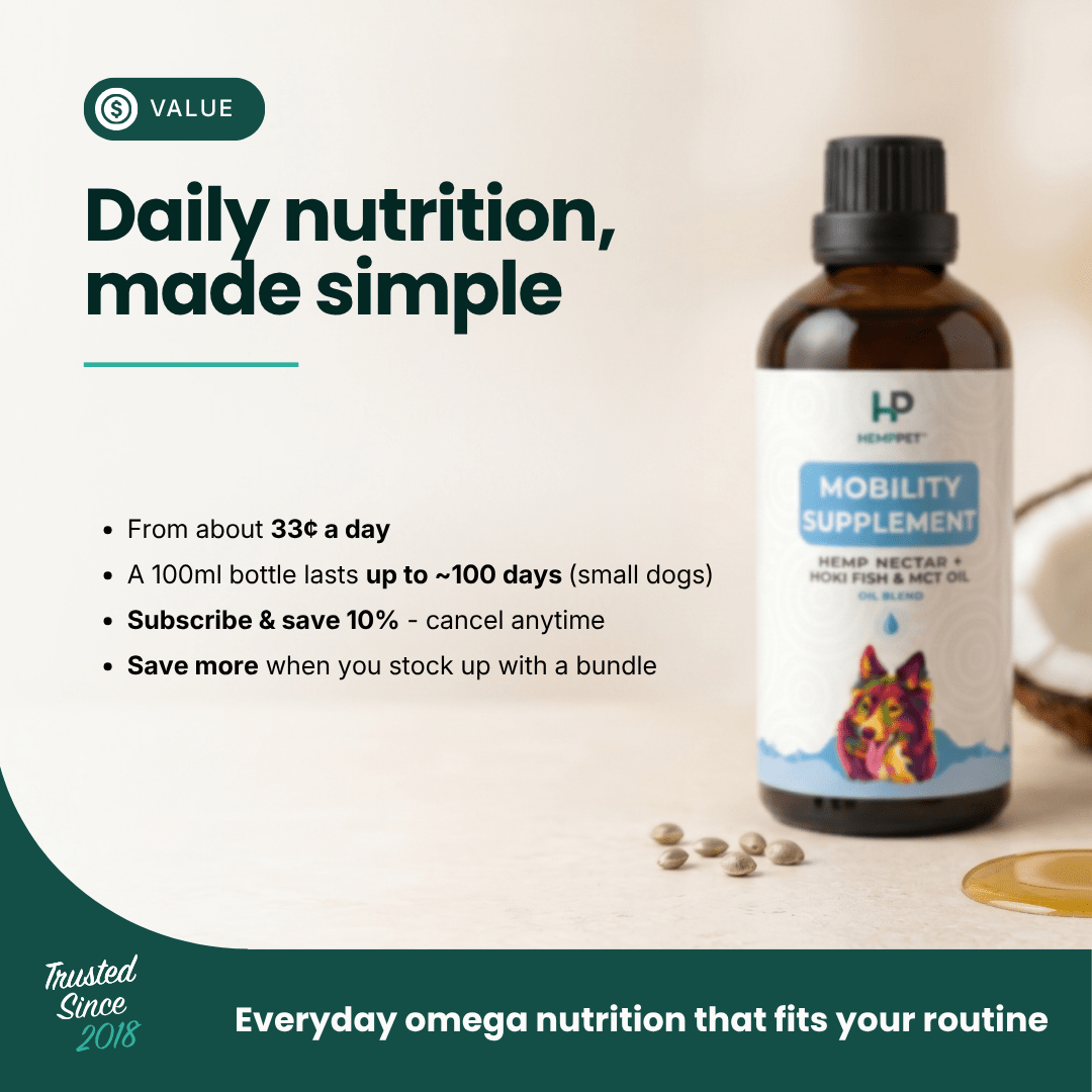Mobility Supplement - Hemp Oil for Dogs 100ml