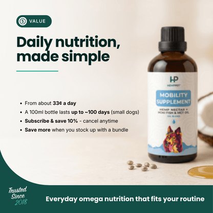 Mobility Supplement - Hemp Oil for Dogs 100ml
